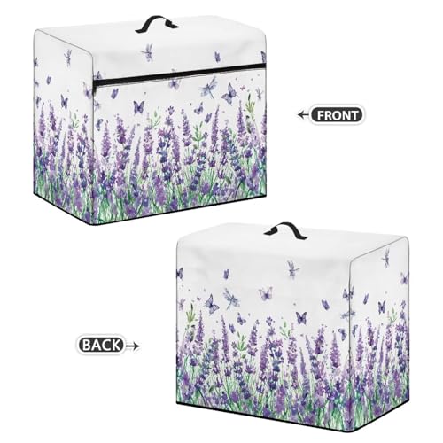 Purple Lavender Sewing Machine Dust Cover with Storage Pocket for Most Standard Sewing Machines
| Universal Protective
