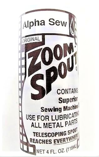 New Zoom-Spout Sewing Machine Oil, 4 Fluid Ounces Net, for All Sewing Machines, Spout Extends to 9 1/4" in Length  
New