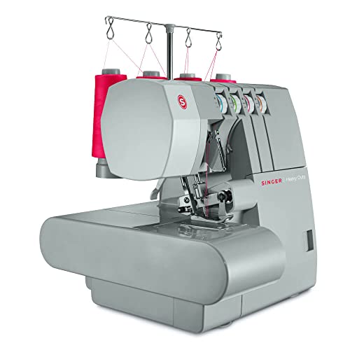 SINGER 14HD854 Heavy Duty Serger for Home Use in Different Fabric Types Featuring Advanced Stitch Functions and Multiple