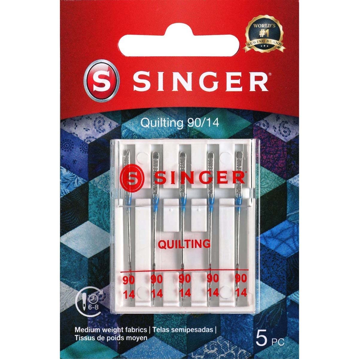 Singer 04714 Size 90/14 Universal Machine Quilting Needles for Quilters
| Singer 04714 Size 90/14 Universal Machine Qui