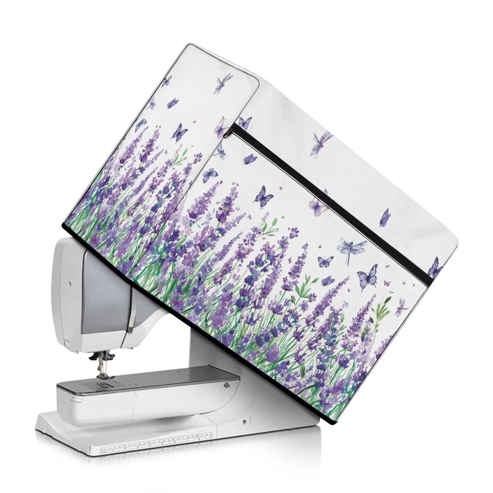 Purple Lavender Sewing Machine Dust Cover with Storage Pocket for Most Standard Sewing Machines
| Universal Protective
